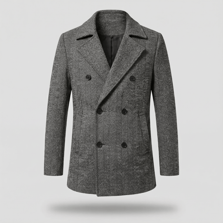James | Herringbone Men's Coat