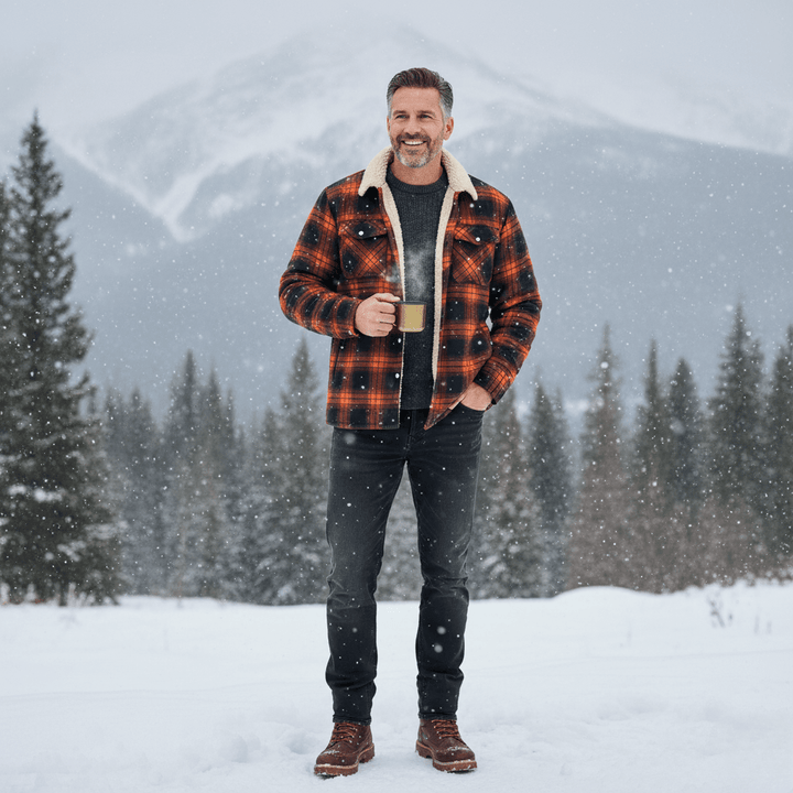Cameron | Checkered Fleece Flannel Jacket