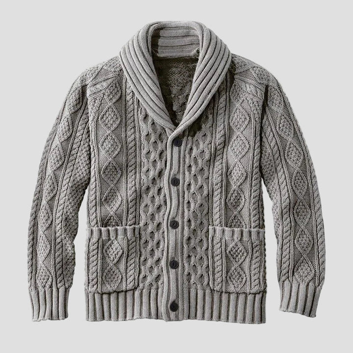 Noah | Knitted Jacquard Retro Casual Cardigan