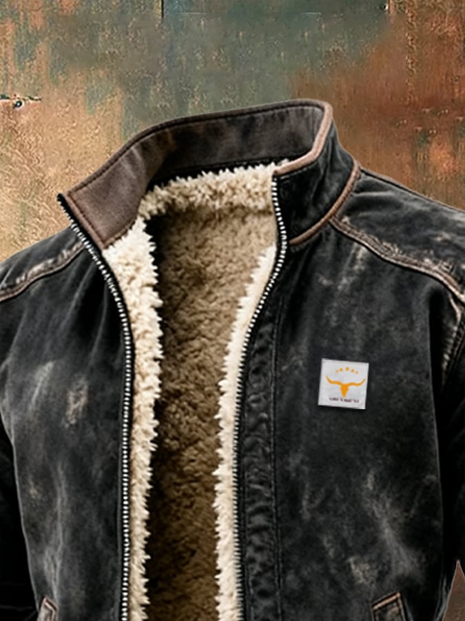 RICARDO | THERMAL LEATHER-EFFECT JACKET WITH ULTRA-WARM FUR LINING