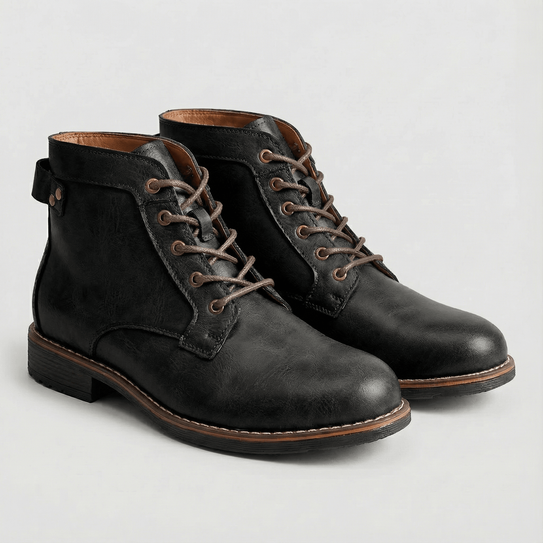Liam | Leather Lace Boots