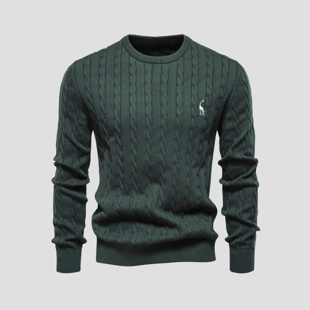 Blake | Men’s Cable Knit Crewneck Sweater