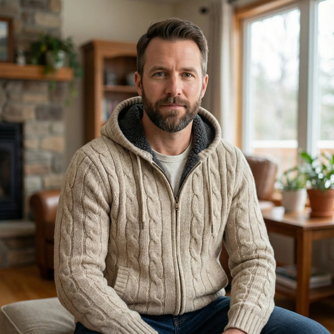 Gavin | Cozy Wool Hooded Sweater