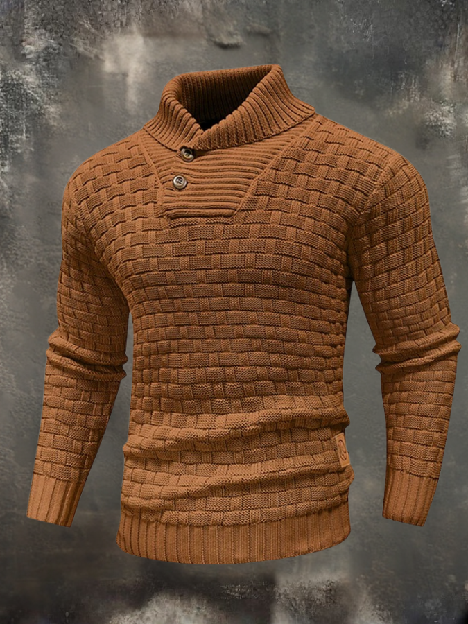 Elio | Structural Sweater with High Collar
