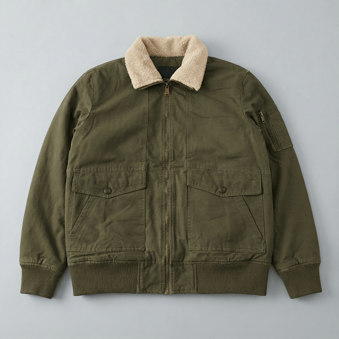Langley | Fleece Lined Bomber Jacket for Men
