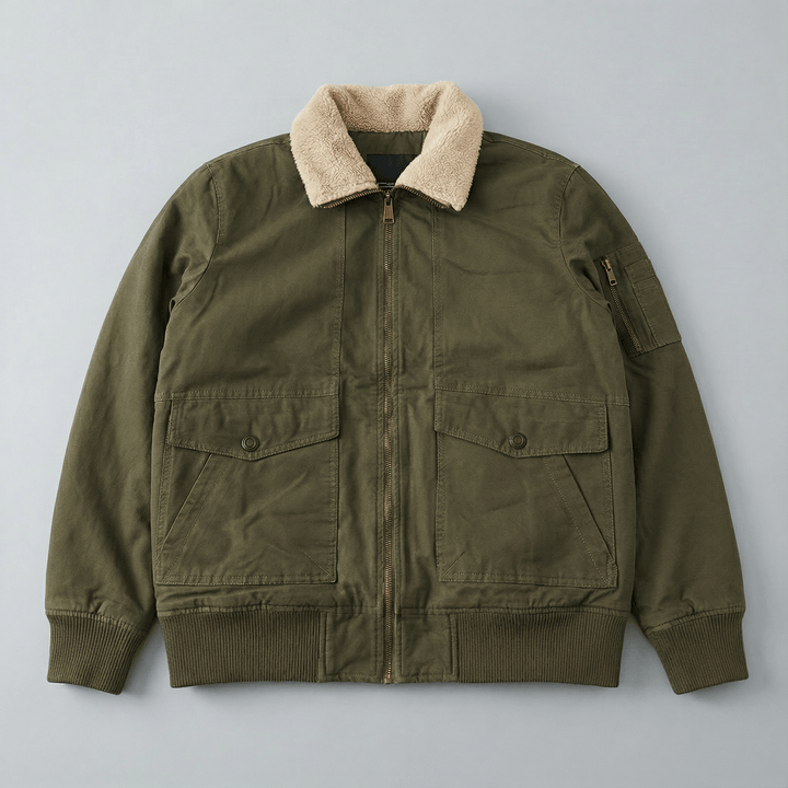 Langley | Fleece Lined Bomber Jacket for Men