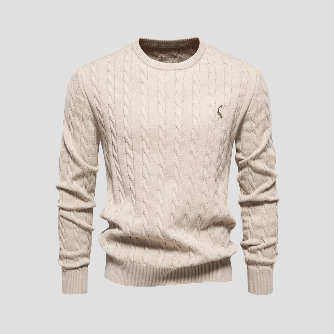 Blake | Men’s Cable Knit Crewneck Sweater