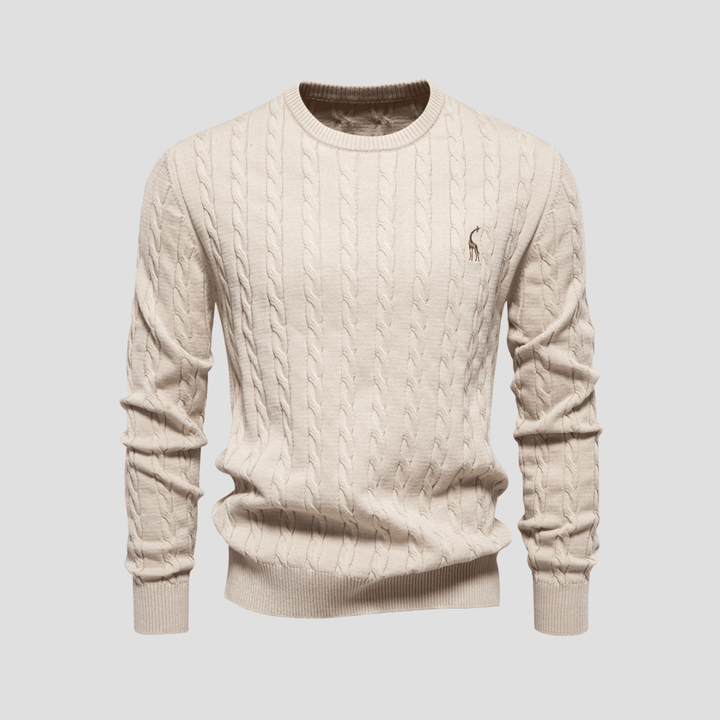 Blake | Men’s Cable Knit Crewneck Sweater