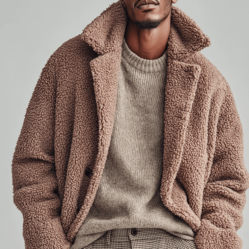 Logan | Polar Fleece Button Coat