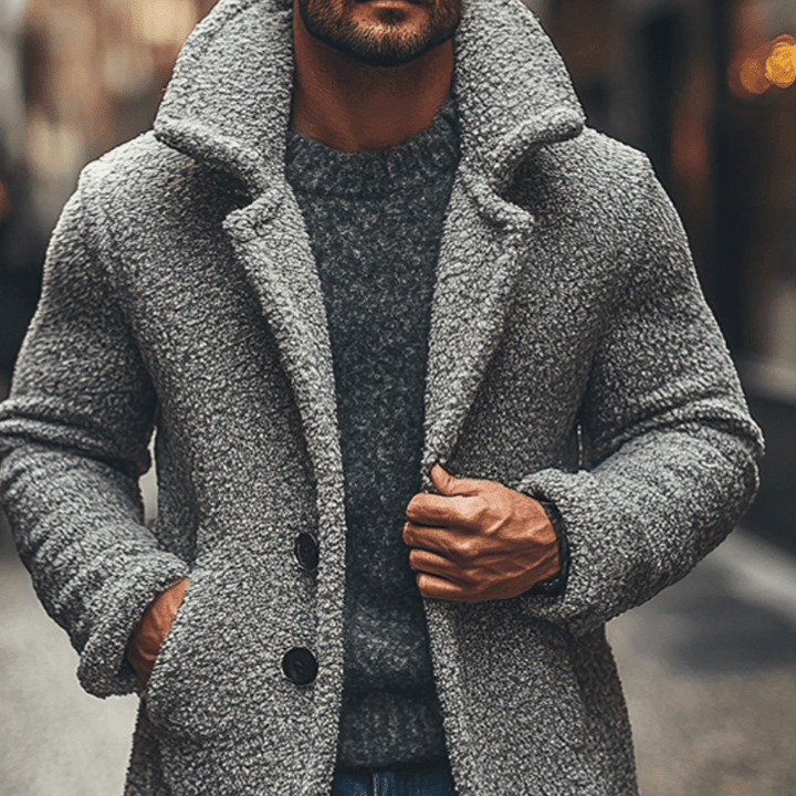 Nathan | Polar Fleece Lapel Coat