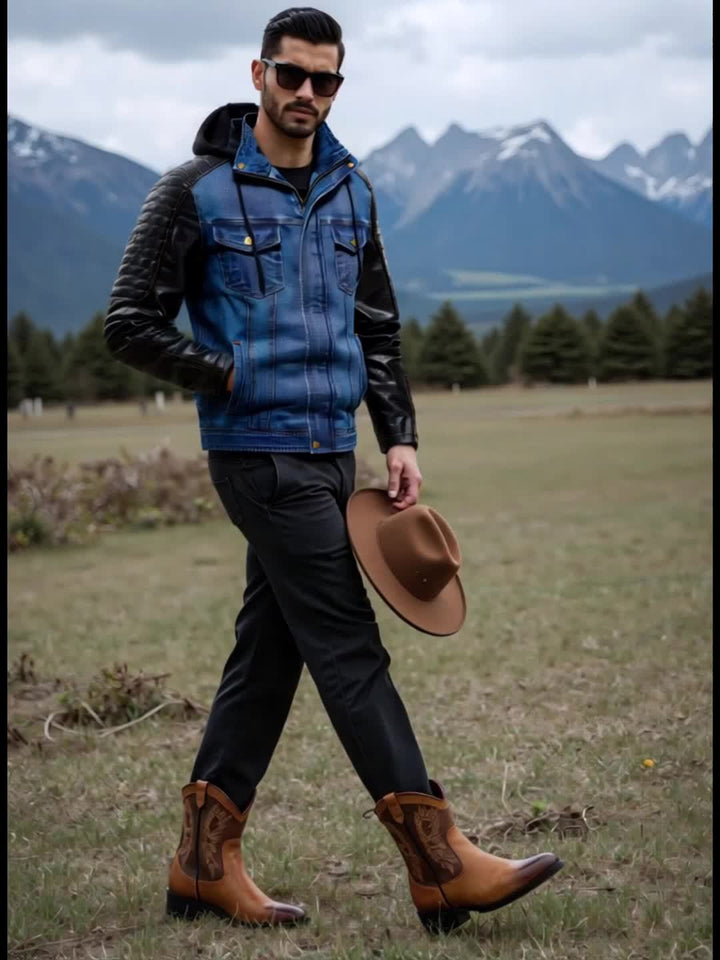 JACK HARRISON™ | HYBRID HOODED DENIM JACKET