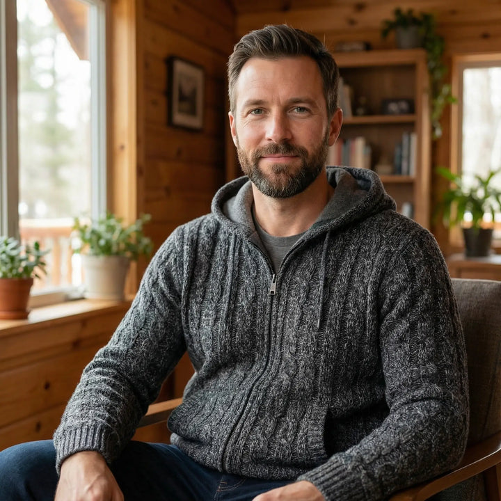 Gavin | Cozy Wool Hooded Sweater