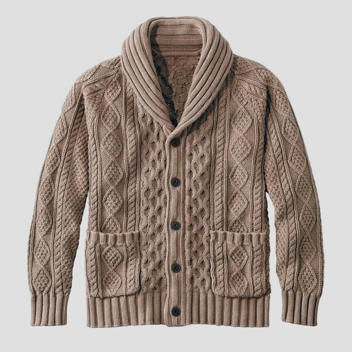Noah | Knitted Jacquard Retro Casual Cardigan
