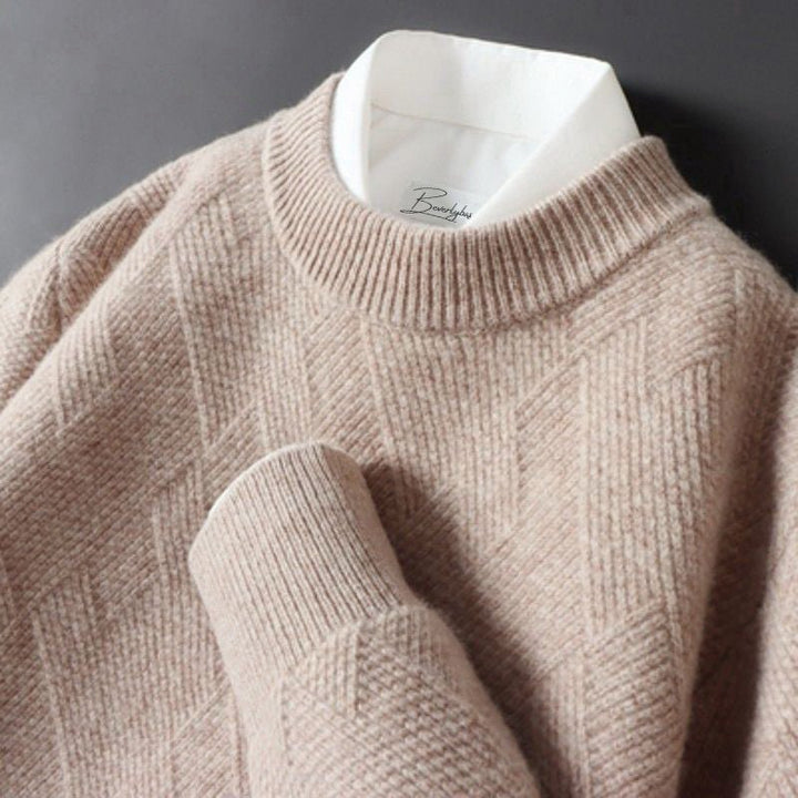 Miles | Elegant Men’s Cashmere Sweater in Various Colors
