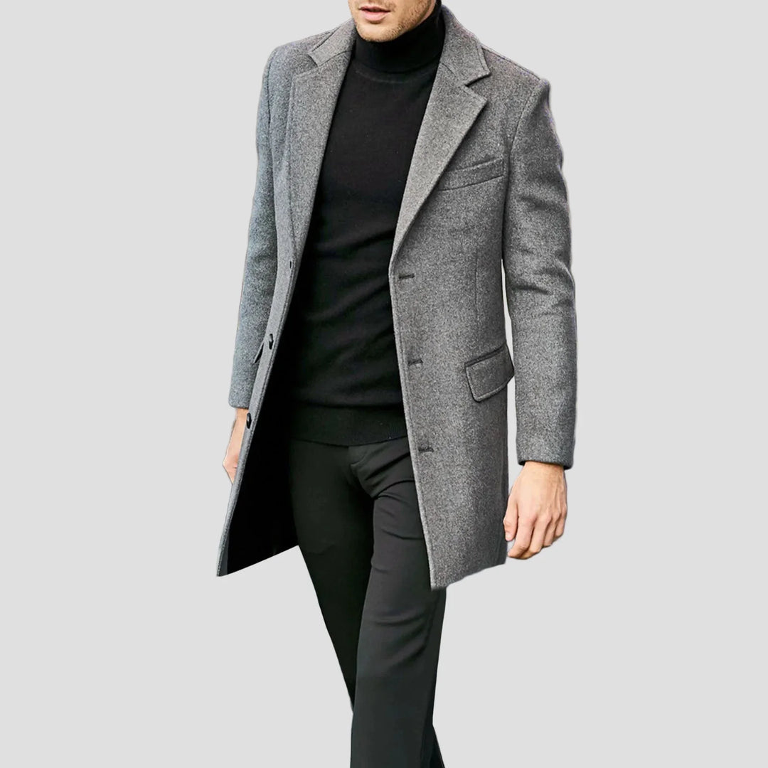 Thomas | Men's Single-Breasted Notch Lapel Coat