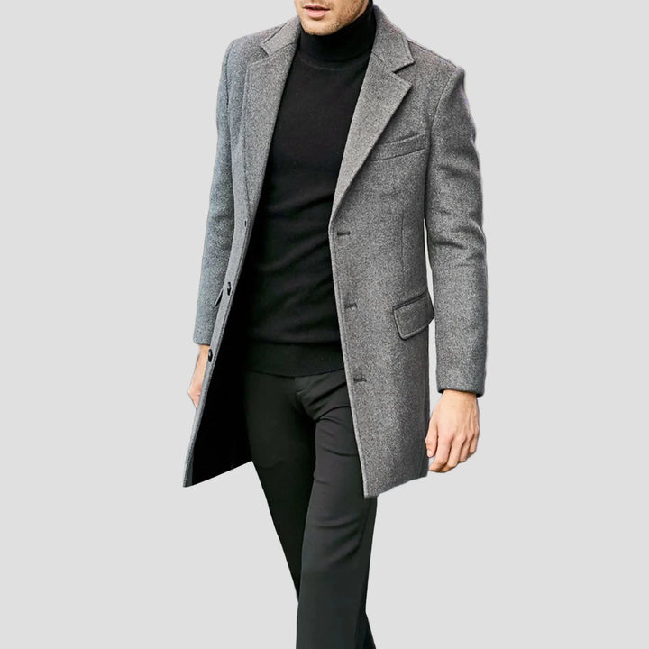 Thomas | Men's Single-Breasted Notch Lapel Coat
