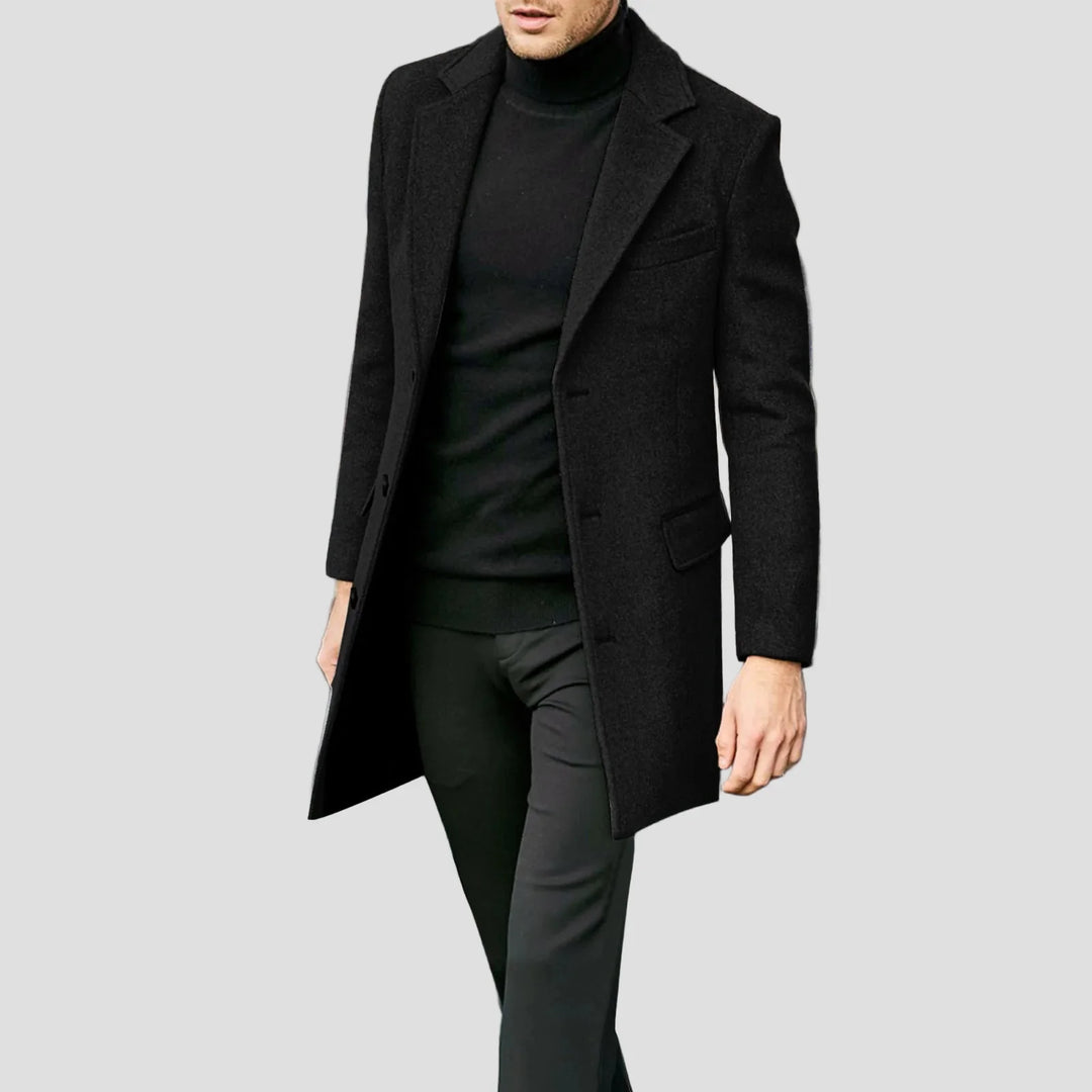 Thomas | Men's Single-Breasted Notch Lapel Coat