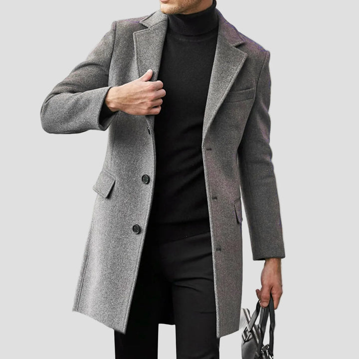 Thomas | Men's Single-Breasted Notch Lapel Coat