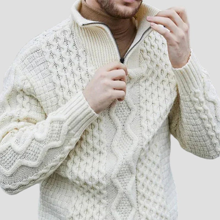 Elliot | Knitted Premium Half-Zip Men’s Sweater