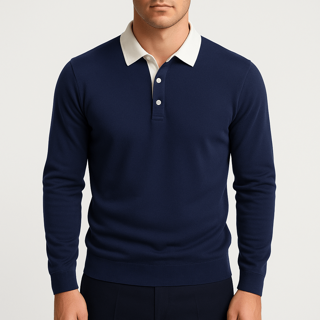 Malcolm | Cotton Polo Sweater