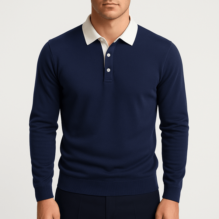 Malcolm | Cotton Polo Sweater