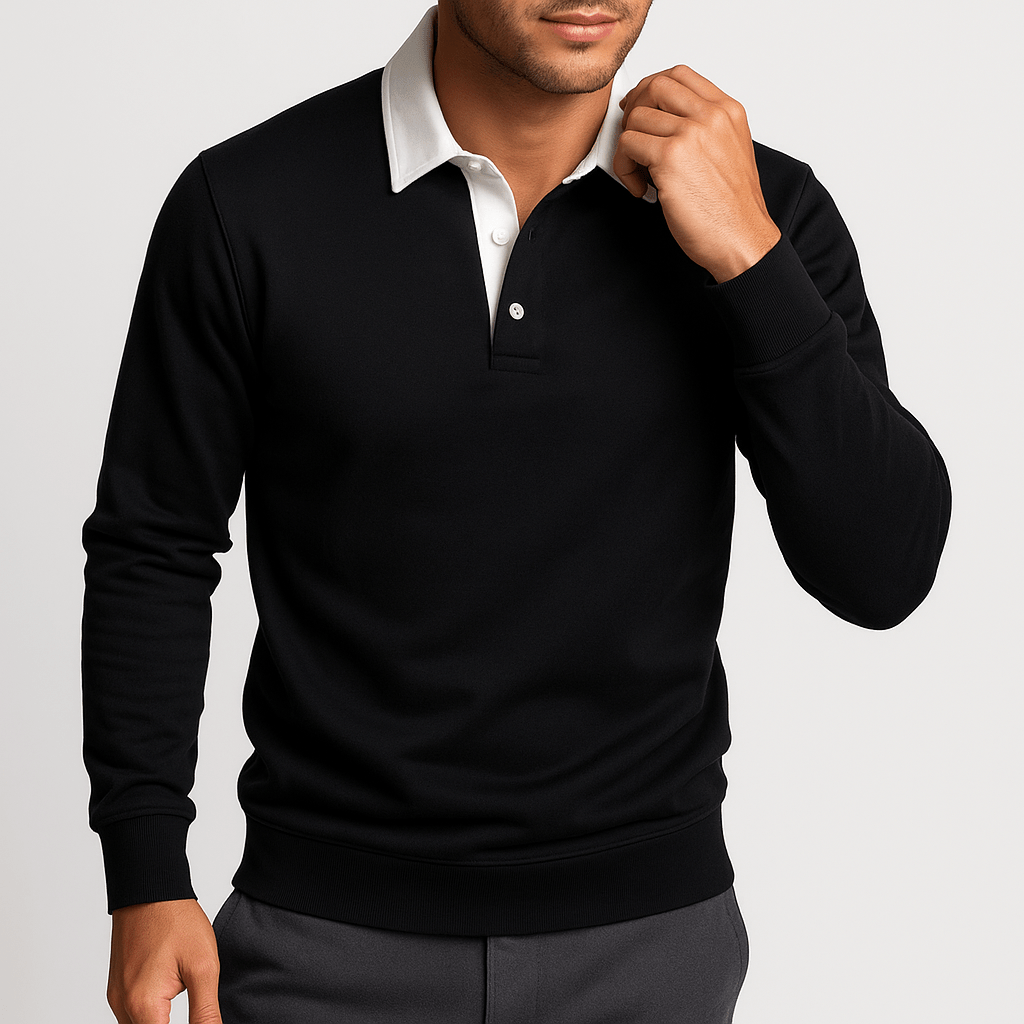 Malcolm | Cotton Polo Sweater