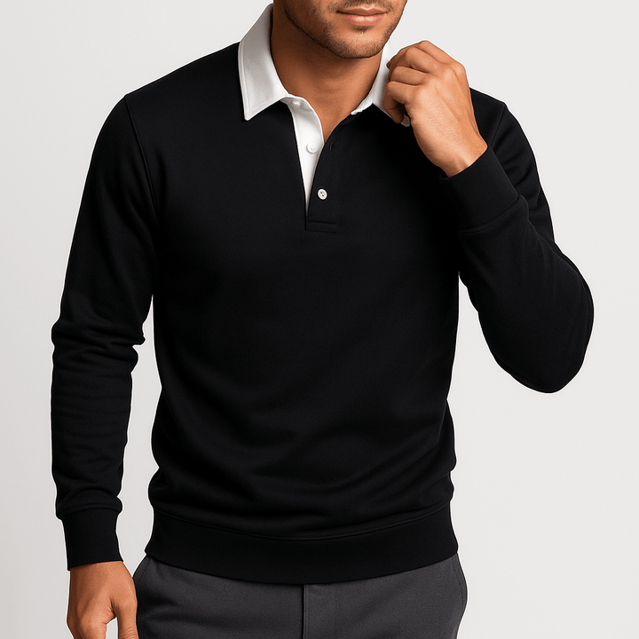 Malcolm | Cotton Polo Sweater