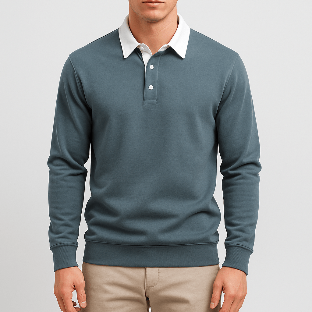 Malcolm | Cotton Polo Sweater