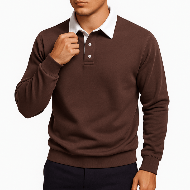 Malcolm | Cotton Polo Sweater