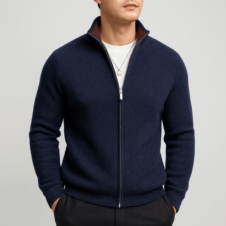Mason | Cozy Knitted Zip Sweater