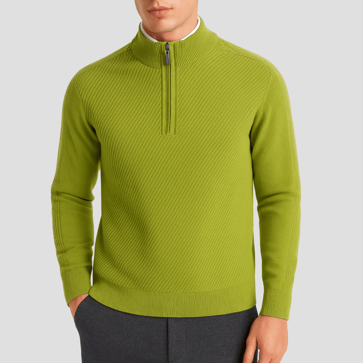 Colton | Ribbed Half-Zip Sweater