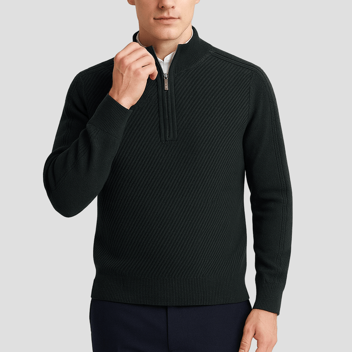 Colton | Ribbed Half-Zip Sweater