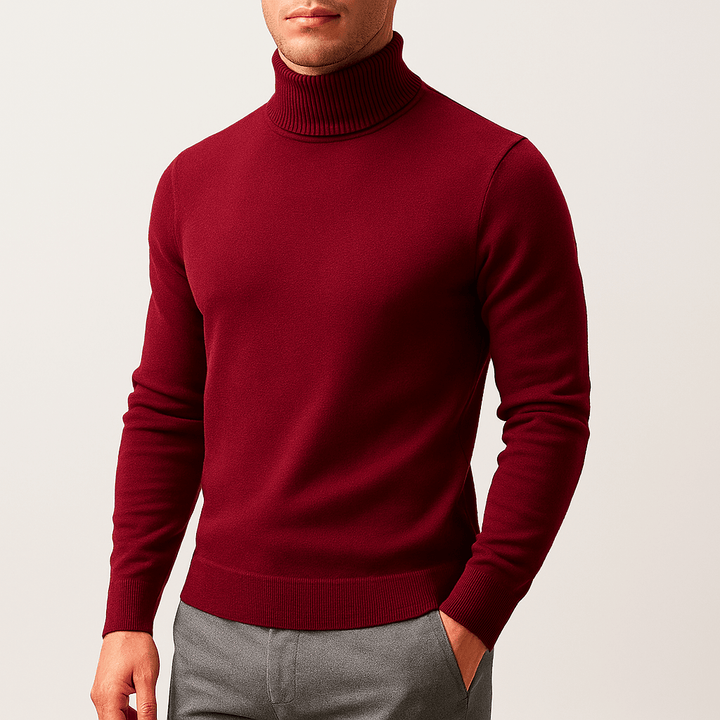 Dominic | Solid Turtleneck Sweater