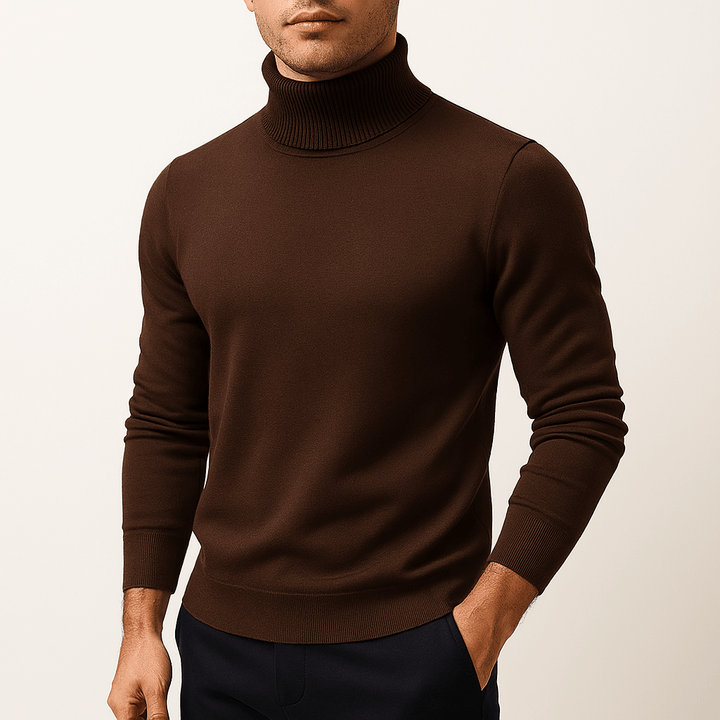 Dominic | Solid Turtleneck Sweater