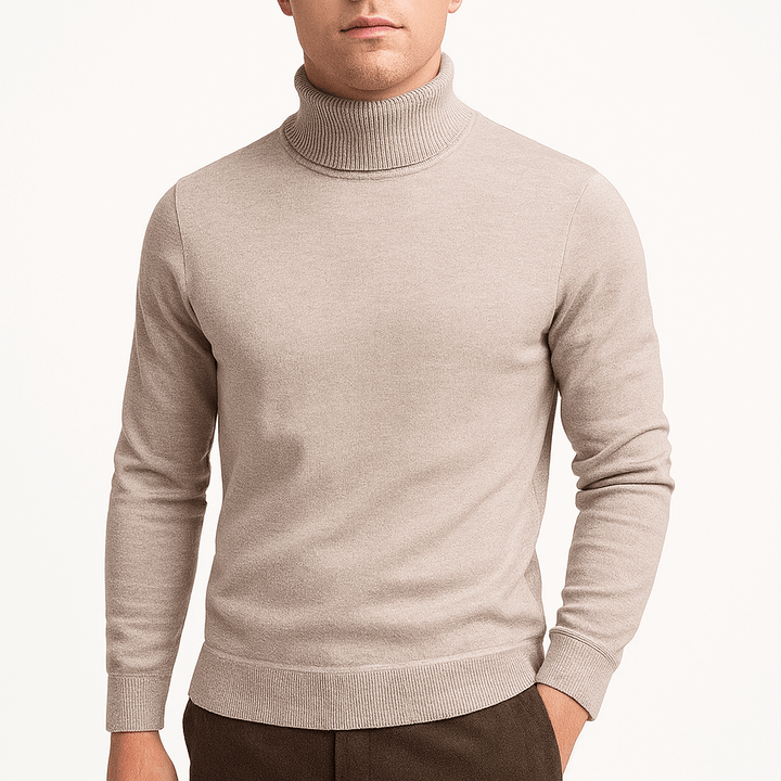 Dominic | Solid Turtleneck Sweater