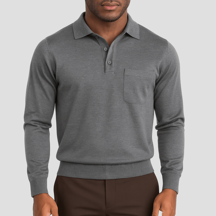 Tyler | Elegant Wool Polo Sweater