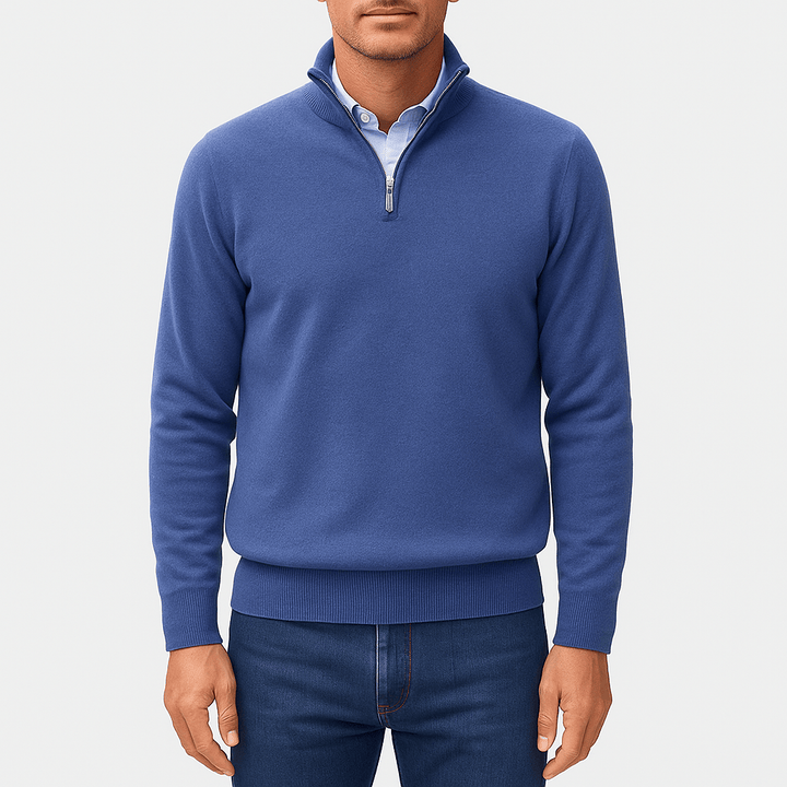 Emmett | Zip Collar Cozy Knit Sweater