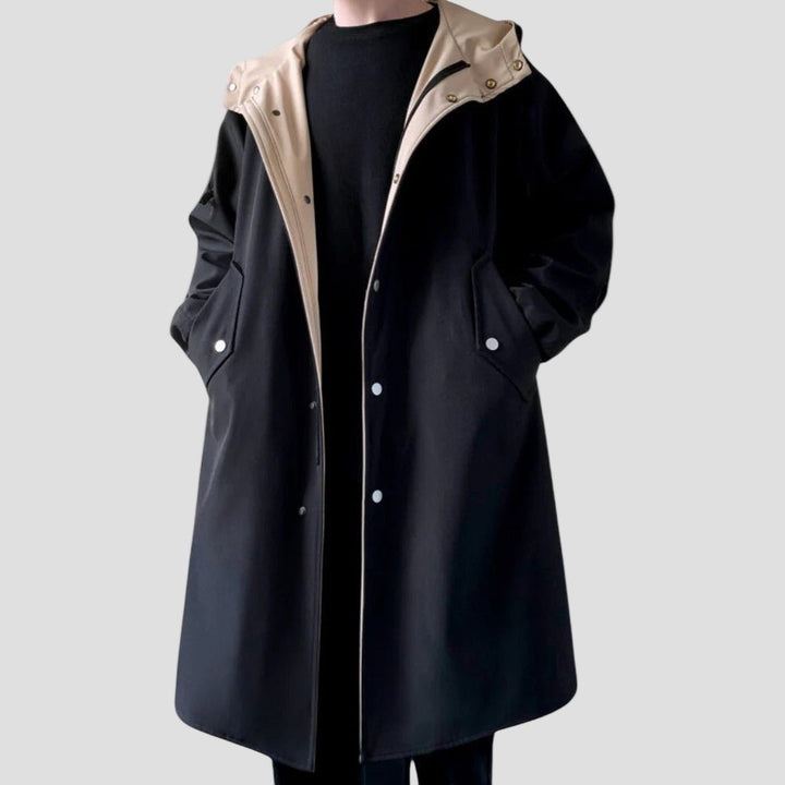 Logan | Two Tone Long Coat