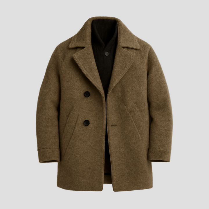 Maverick | Vintage Herringbone Mid-Length Suit Coat