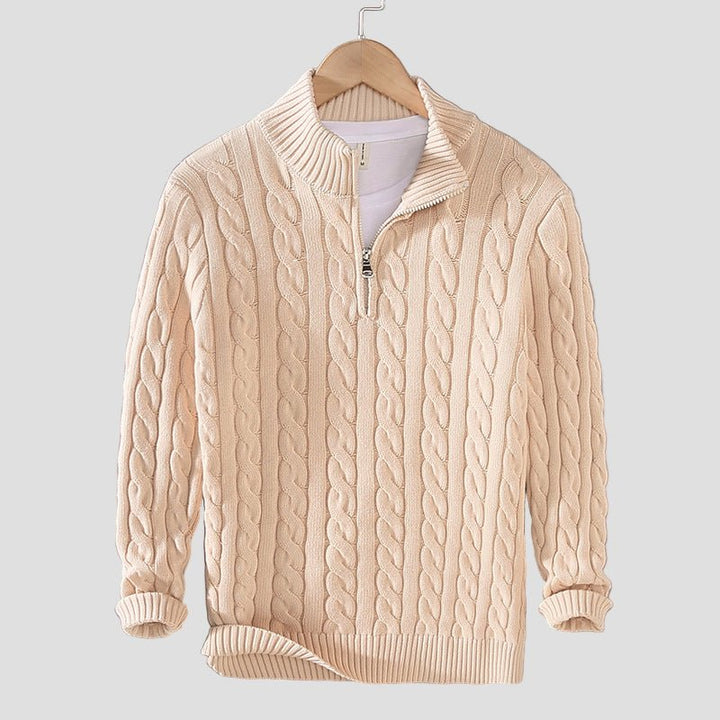 Leo | Men’s Half-Zip Cotton Sweater