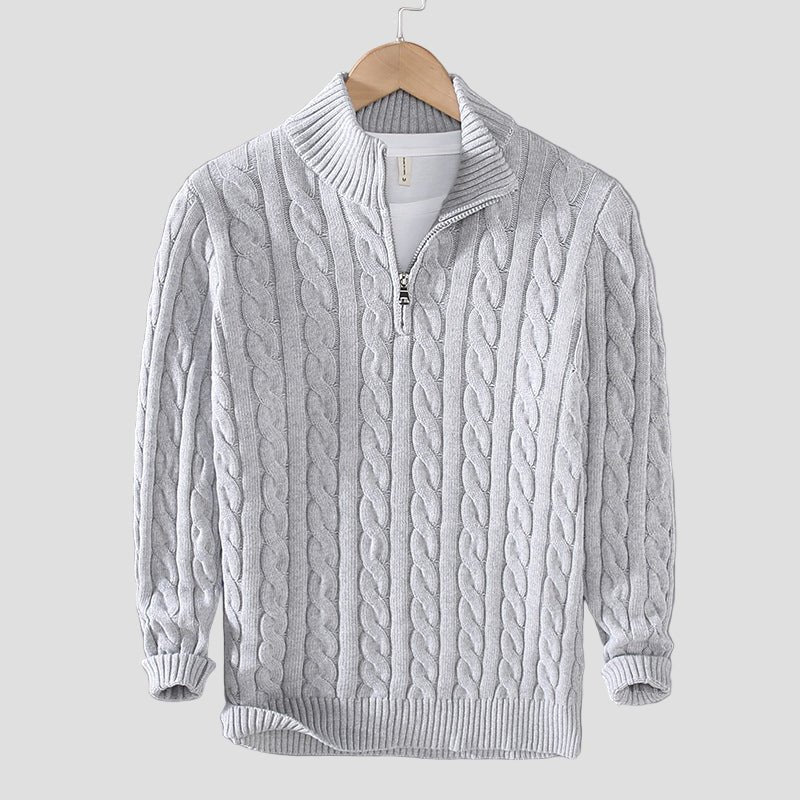 Leo | Men’s Half-Zip Cotton Sweater