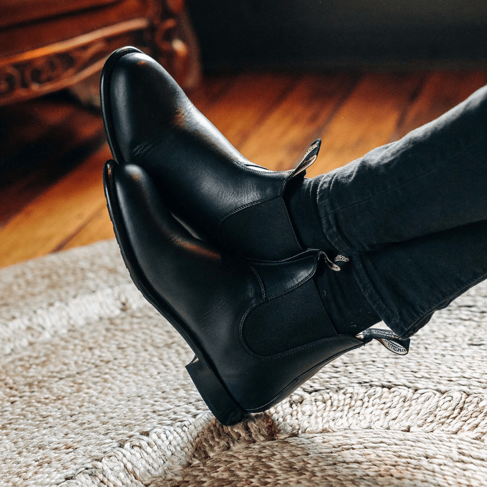 Mason | Men’s Leather Chelsea Boots with Pull Loop