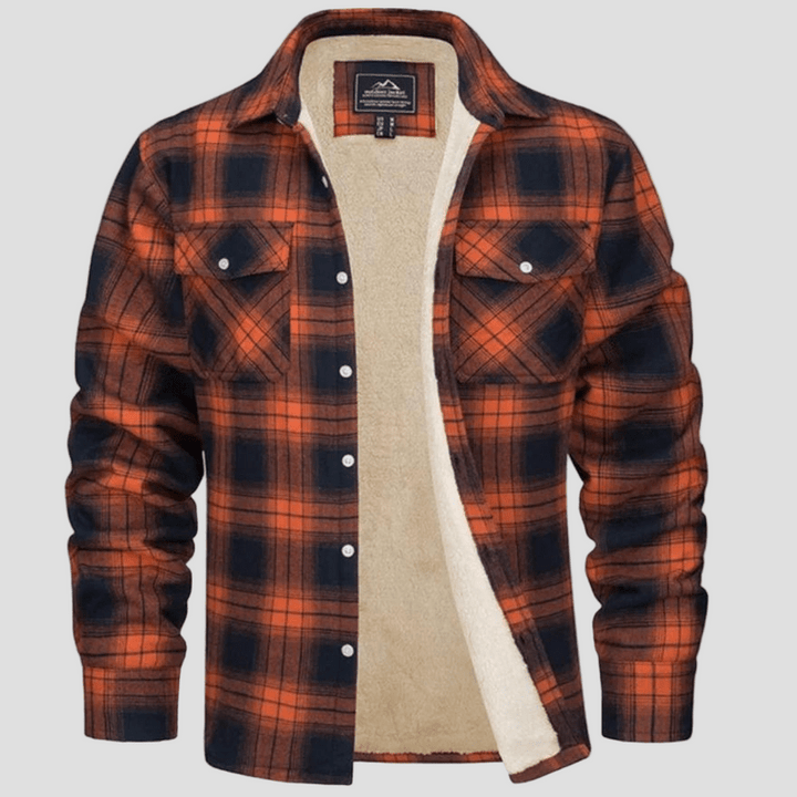 Cameron | Checkered Fleece Flannel Jacket