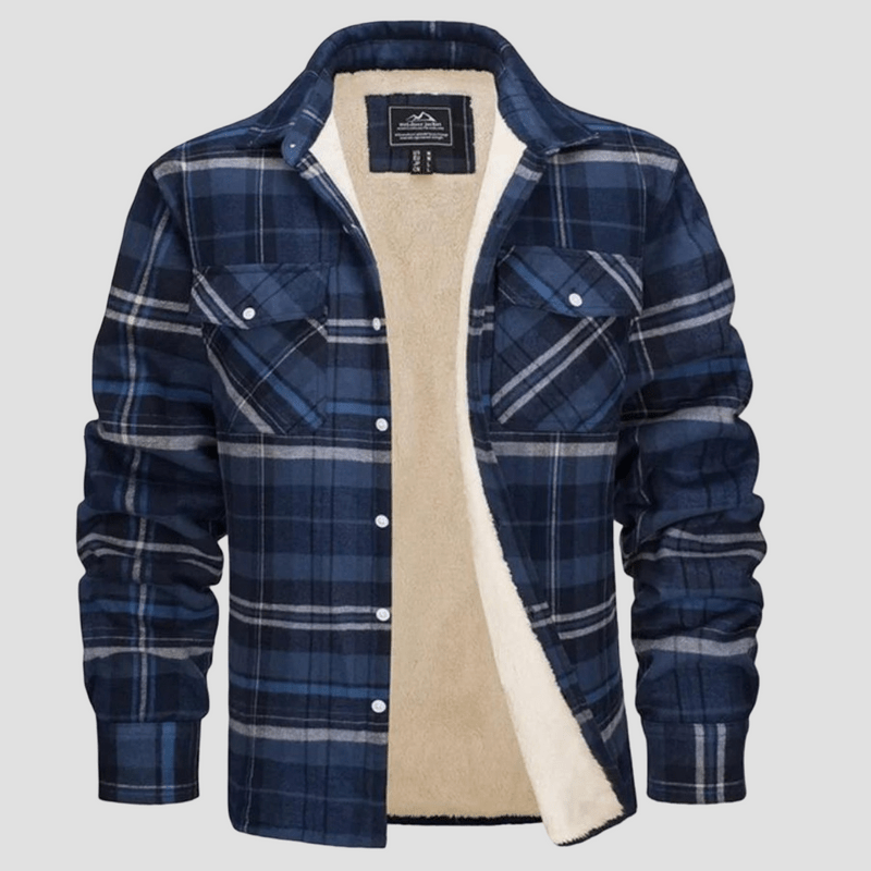 Cameron | Checkered Fleece Flannel Jacket