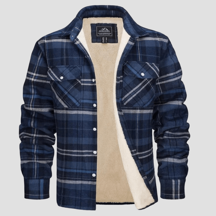 Cameron | Checkered Fleece Flannel Jacket