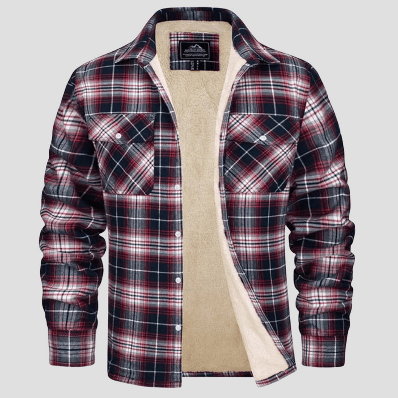 Cameron | Checkered Fleece Flannel Jacket