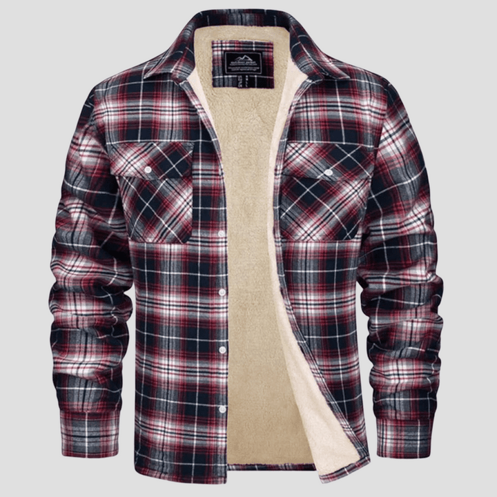 Cameron | Checkered Fleece Flannel Jacket