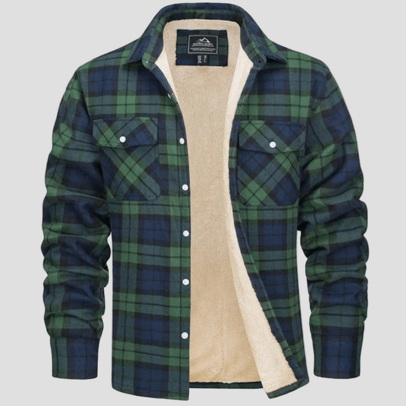 Cameron | Checkered Fleece Flannel Jacket