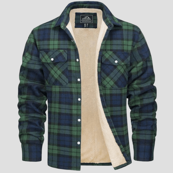 Cameron | Checkered Fleece Flannel Jacket