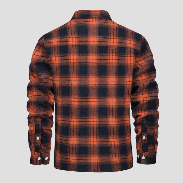 Cameron | Checkered Fleece Flannel Jacket